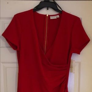 Bisou Bisou Fire Red Dress Size 14 NWT